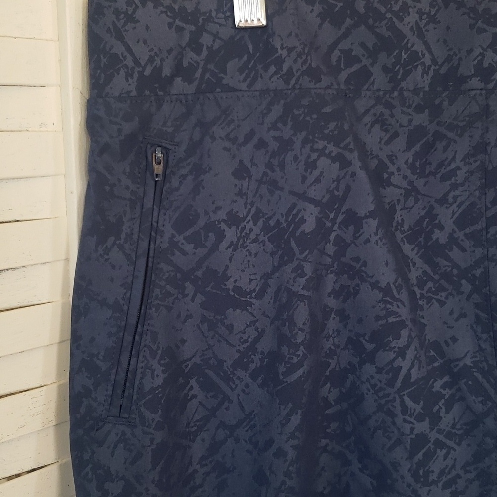 Orvis navy blue elastic waist woman skort L - Picture 2 of 5
